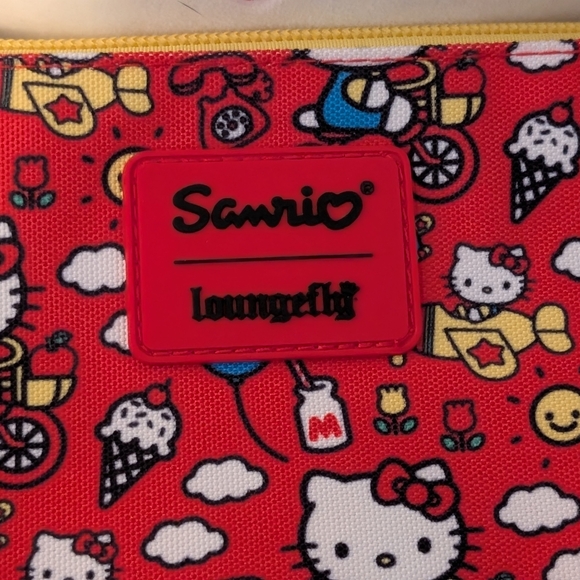 Sanrio Loungefly Red and Yellow Hello Kitty Pouch - Picture 3 of 5